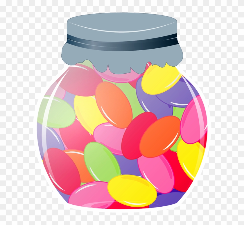 Jelly Bean Jar Clipart #1082668