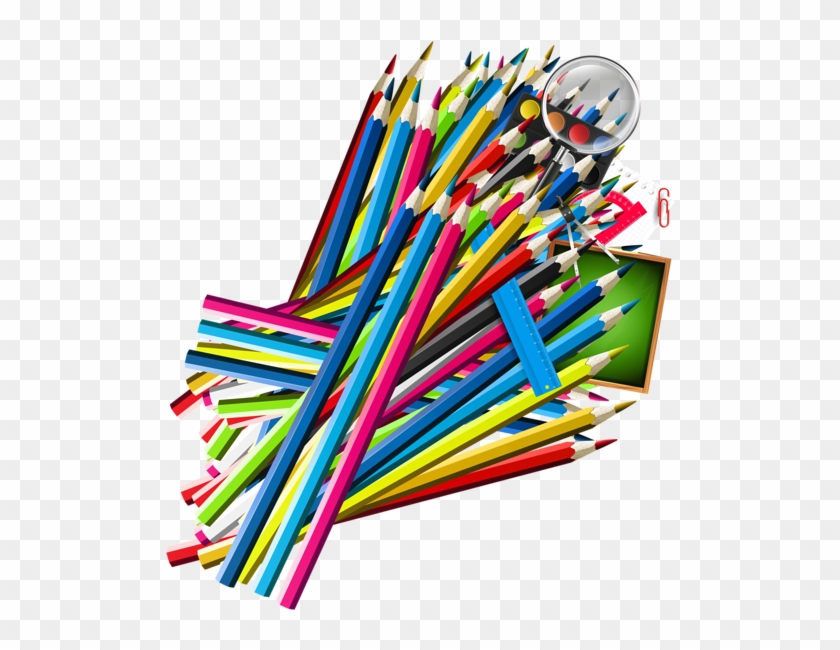 School Pencil Decor Png Clipart - Osmisměrky 4 - Vtipy Ze Školy - Neuveden #1082764
