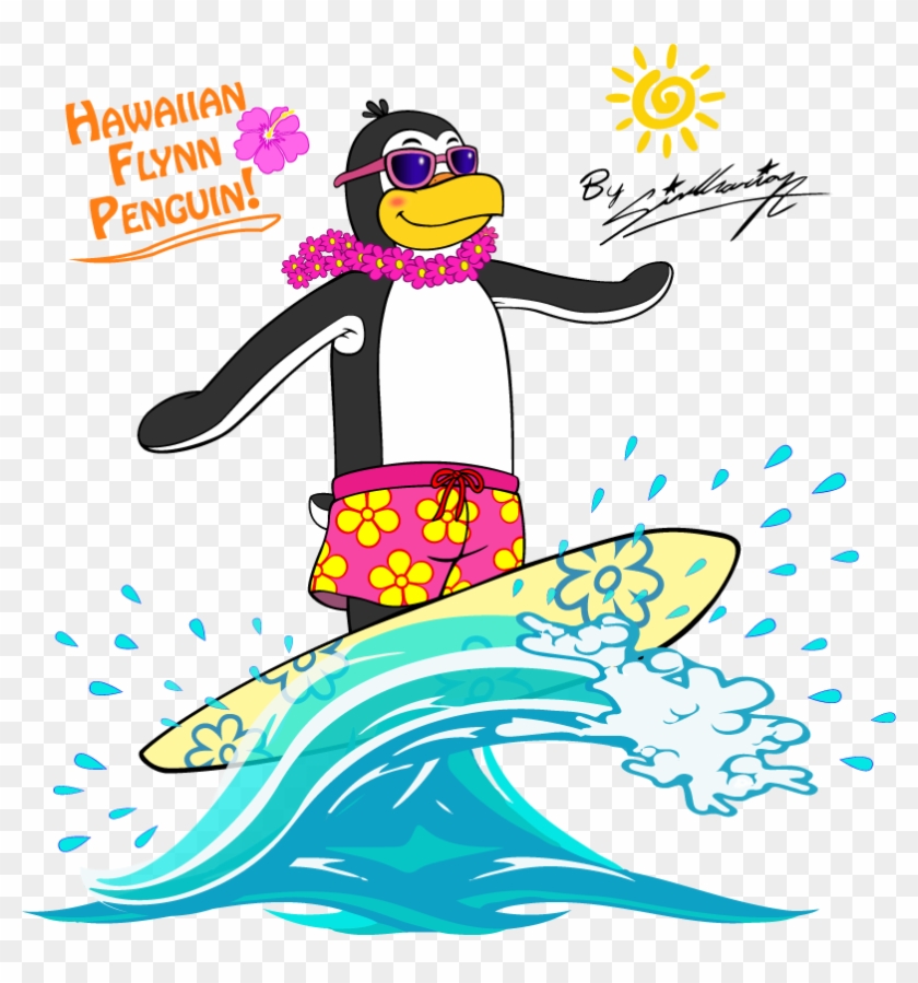 Hawaiian Flynn Penguin By Sagadreams - Hawaiian Flynn Penguin By Sagadreams #1083068
