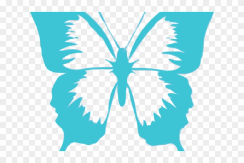 Butterfly Design Clipart Teal - Free Butterfly Clipart #1083189