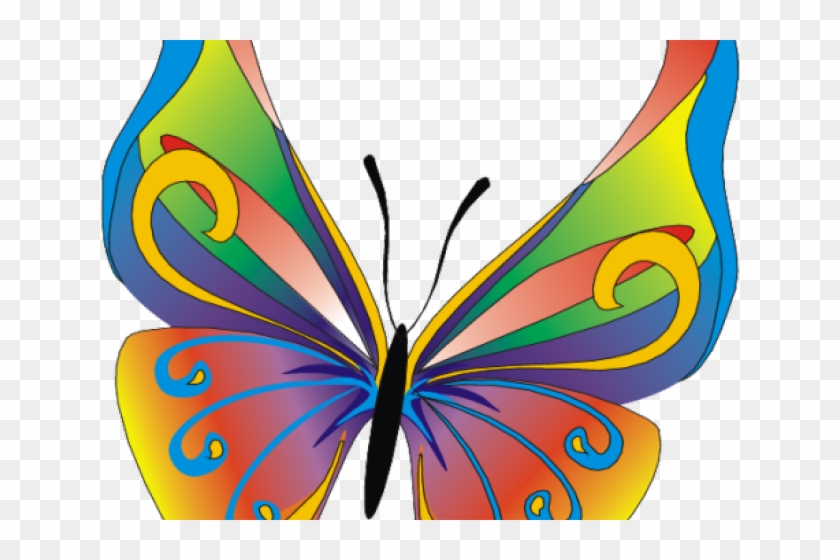Butterfly Design Clipart Mariposa - Imagenes Grandes De Mariposas De Colores #1083191