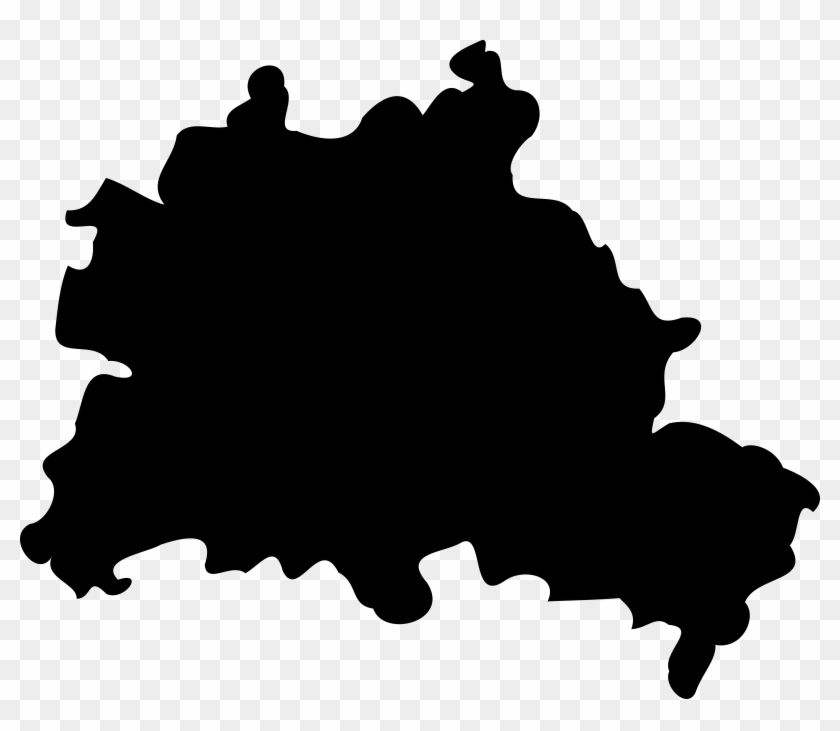 Clipart - Berlin Wall Map Germany #1083220