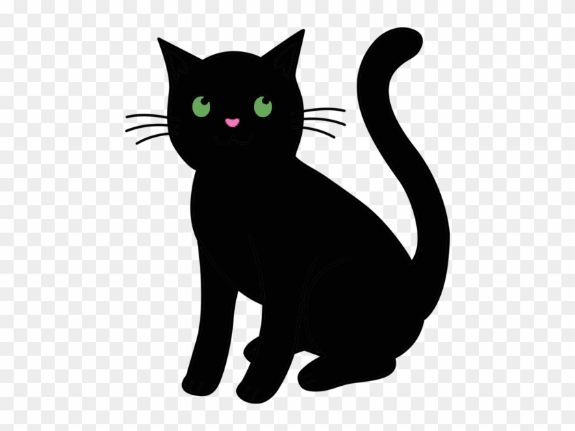 cartoon black cat