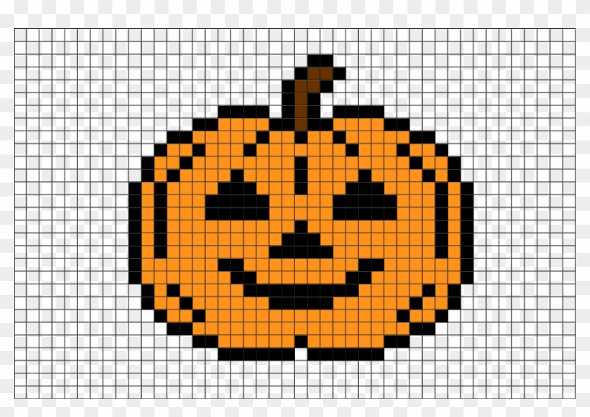 Halloween Pumpkin Pixel Art - Pumpkin Minecraft Pixel Art #1083396