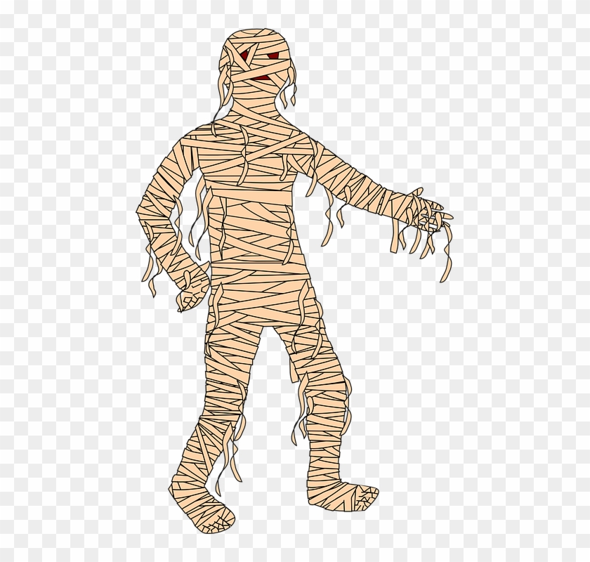 Mummy, Cartoon, Halloween, Character, Monster, Scary - Mummy Png #1083402