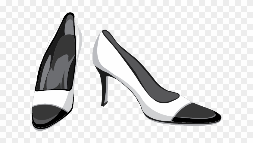 Dress Shoe High-heeled Footwear Clip Art - Shoes Vector Free #1083417
