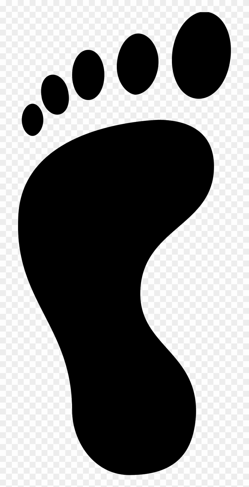It Shows The Heel And The Ball Of The Left Foot With - Footprint Icon #1083491