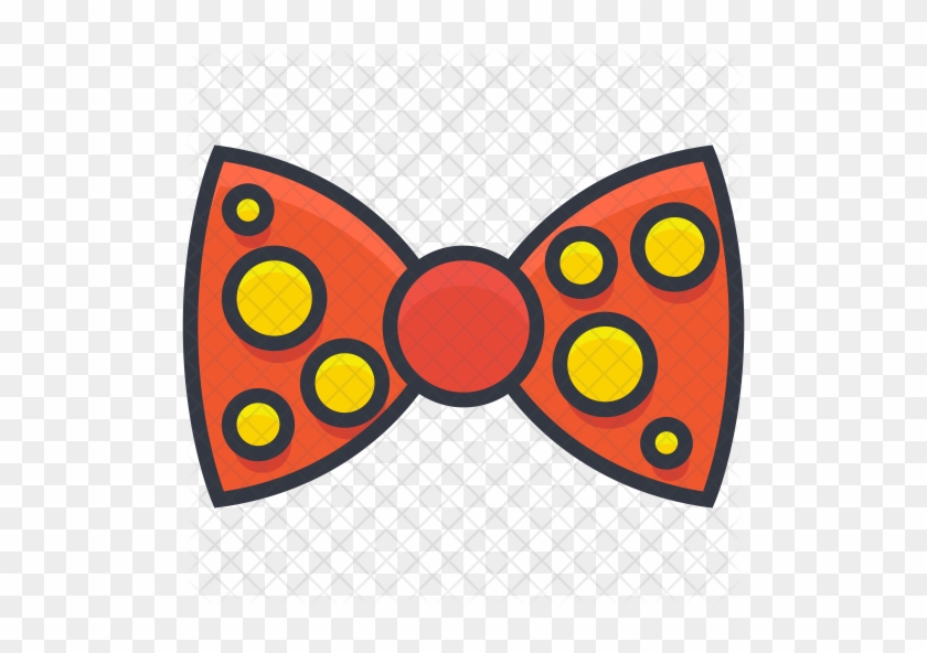 Bow Tie Icon - Clown Bow Tie Clipart #1083601