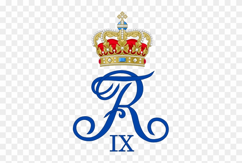 Royal Monogram Of King Frederik Ix Of Denmark - Frederick The Great Monogram #1083631