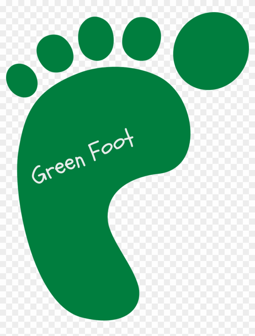 The Human Foot And Ankle Is Made Up Of 26 Bones, 33 - Green Footprint Clipart #1083634