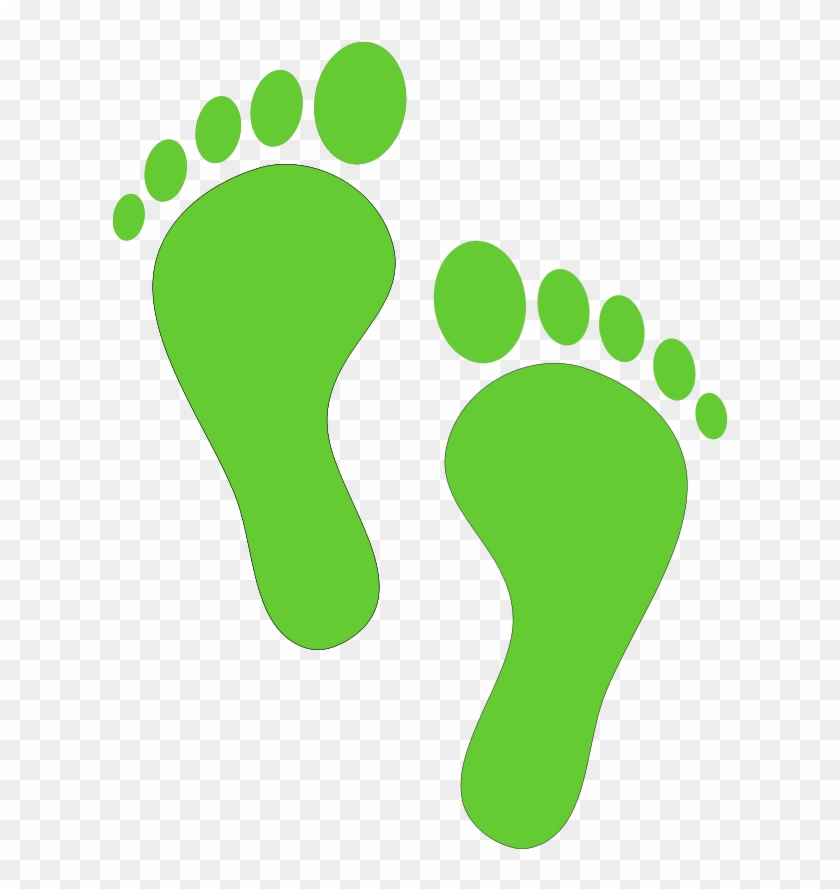 Foot Steps Clip Art - Foot Print Clipart #1083647