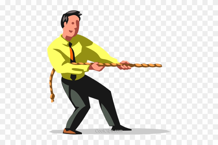 Tug Of War Royalty Free Vector Clip Art Illustration - Cartoon #1083681