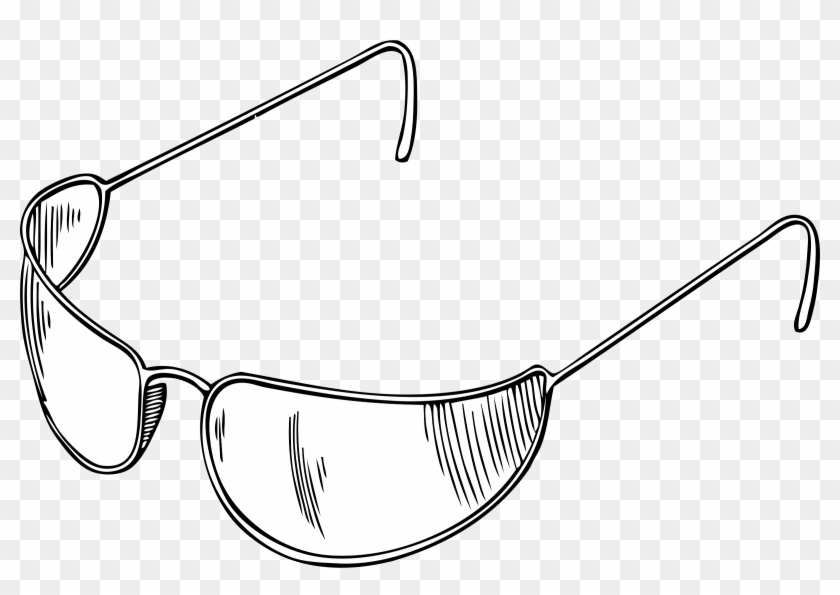 Pair Of Eyes Coloring Page Download - Outline Images Of Sunglasses #1083796
