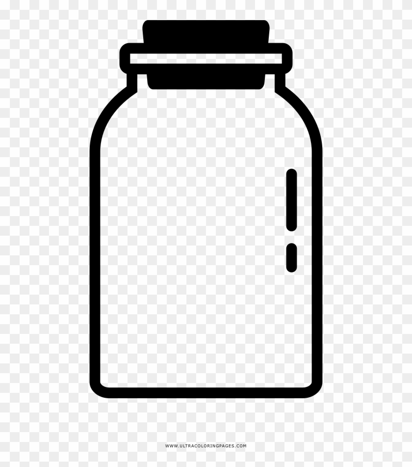 Empty Jar Coloring Page - Water Bottle #1083889