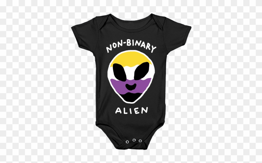 Non Binary Alien Baby Onesy - Onesie #1083918