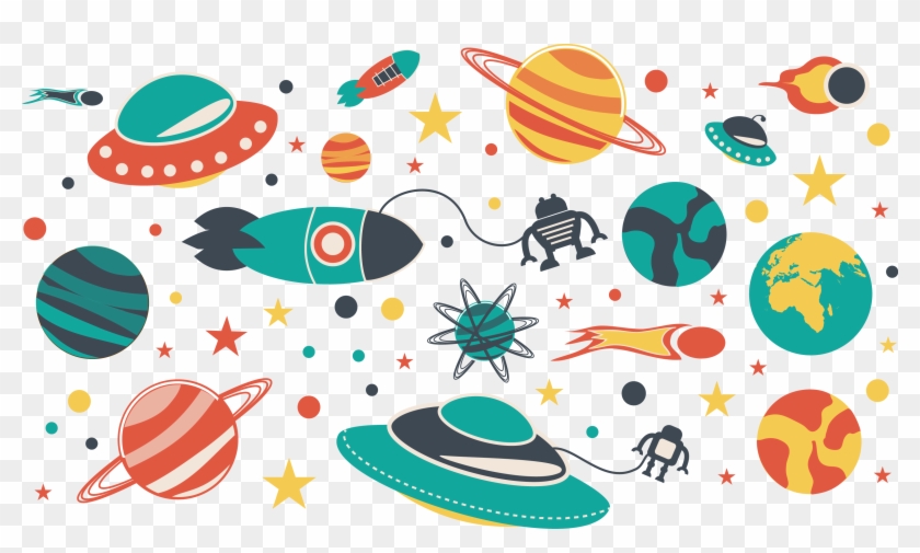 Outer Space Illustrator Illustration - Outer Space Cartoon Png #1083932