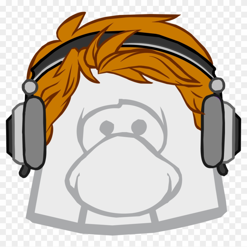 Redhead Headphones Clothing Icon Id - Club Penguin Optic Headset #1084089