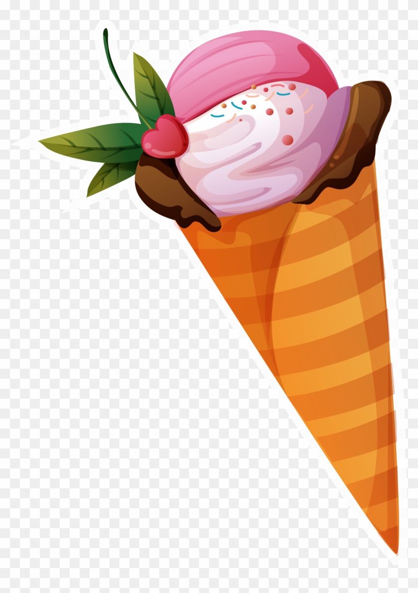 Ice Cream Pictures Clip Art Medium Size - Ice Cream Cartoon Without  Background - Free Transparent PNG Clipart Images Download