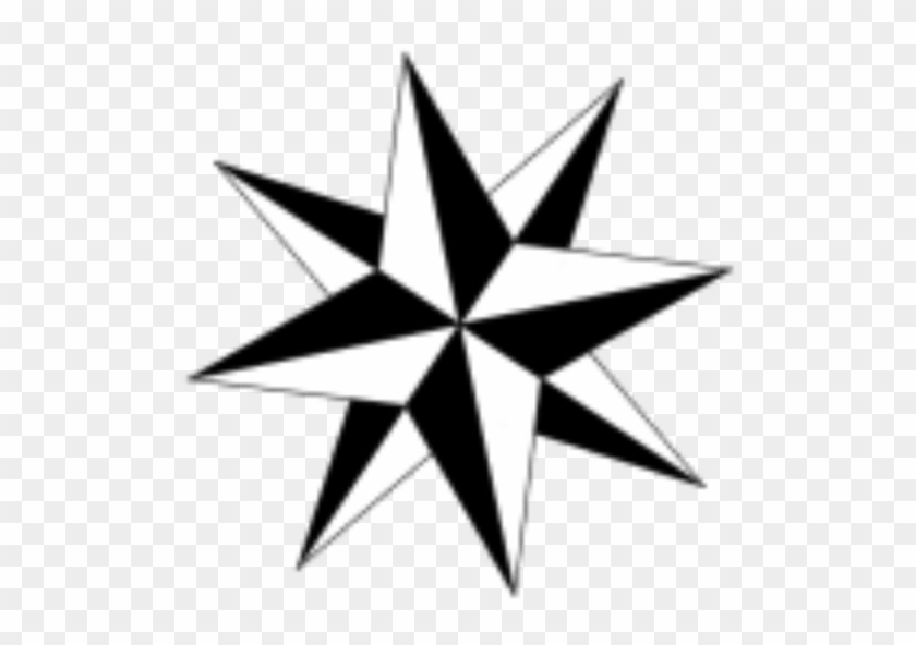 Line Compass Arrow Tattoo #1084166