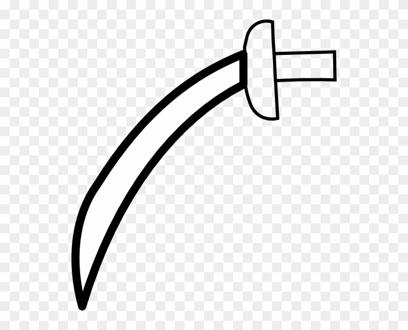 Outline Image Of Sword #1084175