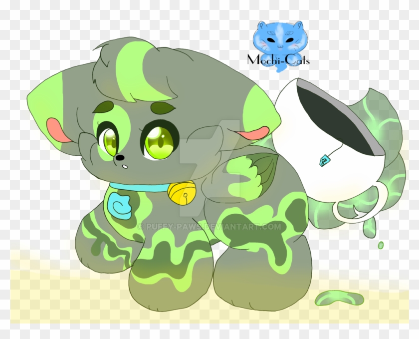 Mochi Cats~ Green Tea~morfi Shapshifter By Yumibun - Cartoon #1084253