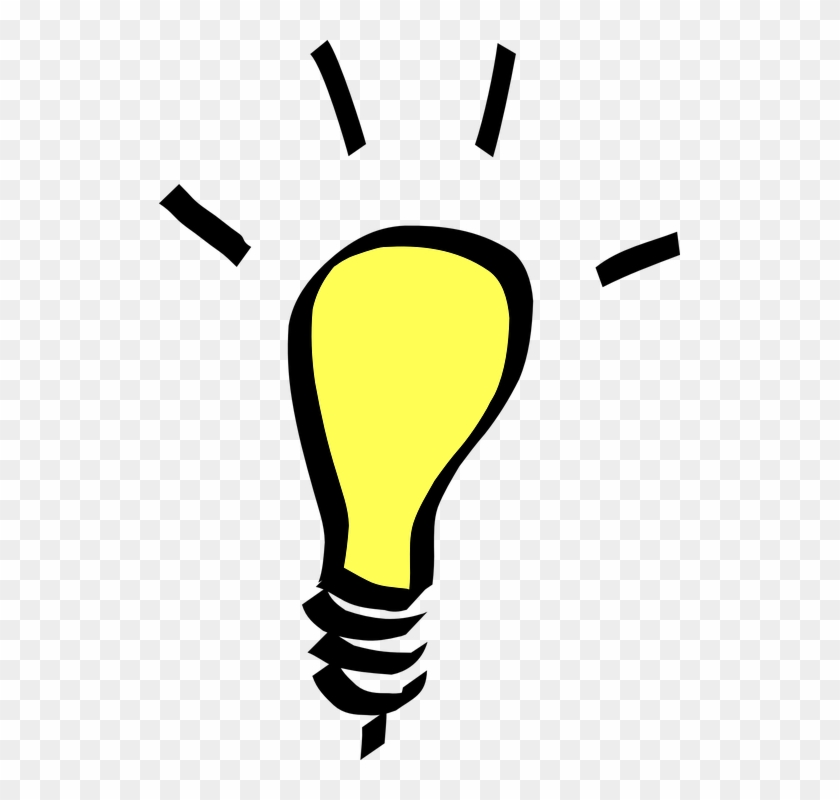 Light, Bulb, Yellow, Idea, Electricity, Epiphany, Think - Light Bulb Png #1084278
