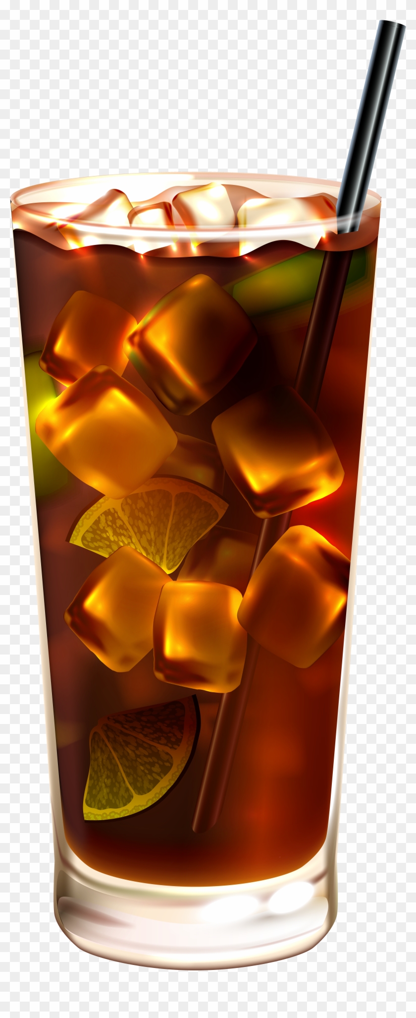 Cola With Ice Png Clip Art - Ice Tea Vector #1084376