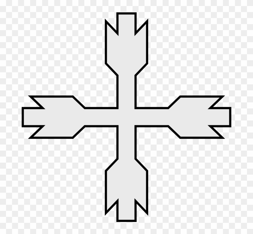 Coa Illustration Cross Raguly - Cross #1084369