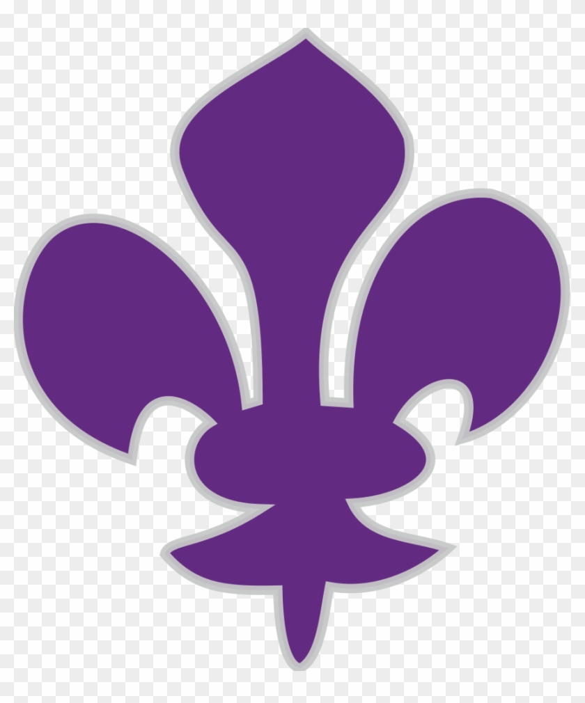 Heraldique Meuble Fleur De Lis Gelre Purple - Purple Fleur De Lis Transparent #1084372