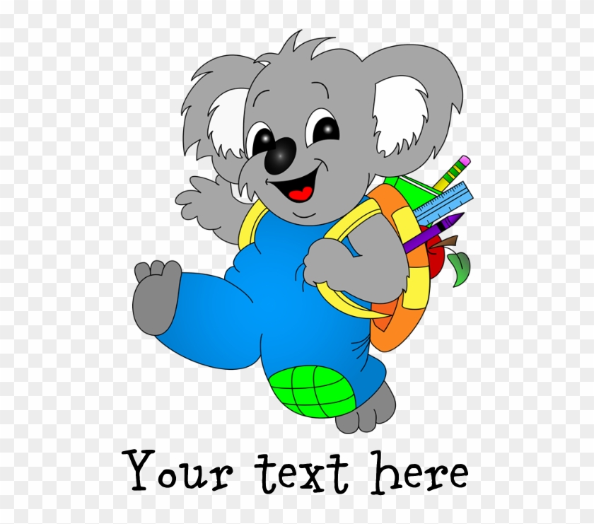 Favorite - Koala Bear With Backpack Ornament (oval) #1084439