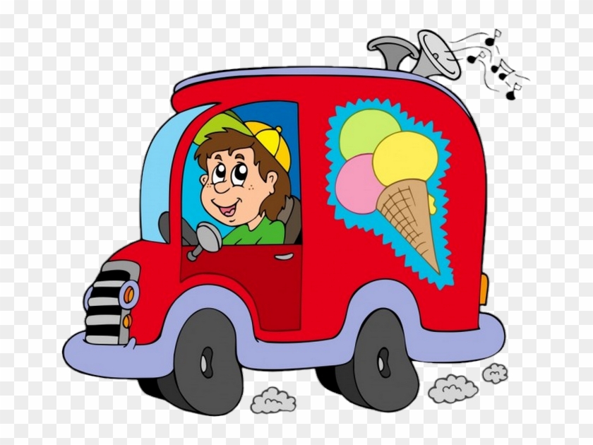 Ice Cream Van Ice Cream Van Car Truck - Cartoon Ice Cream Van #1084448