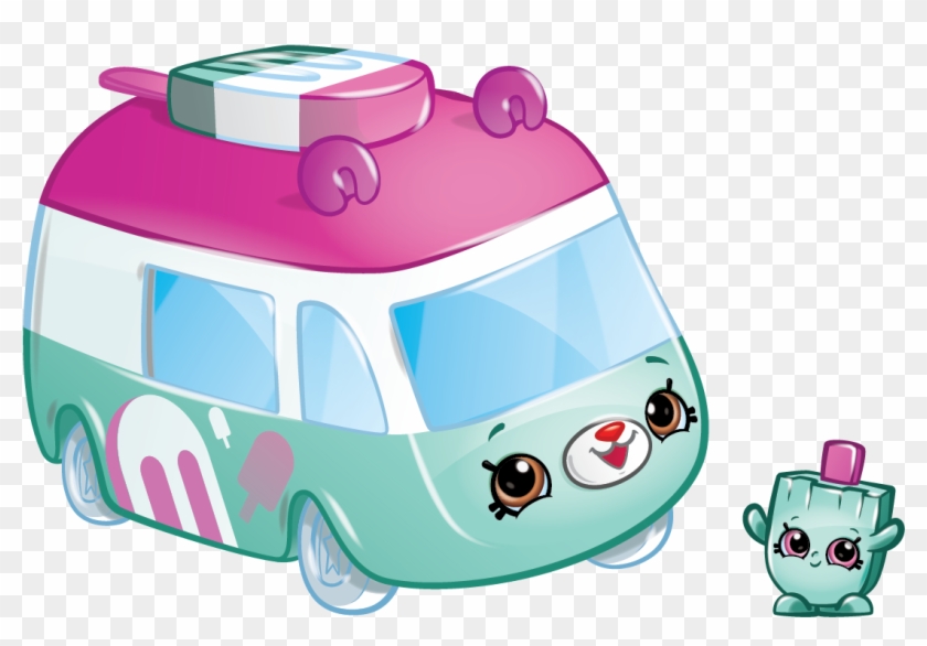 Ice Cream Truck Side View Seller Stock Vector - Cutie Cars Fun Food Van #1084453
