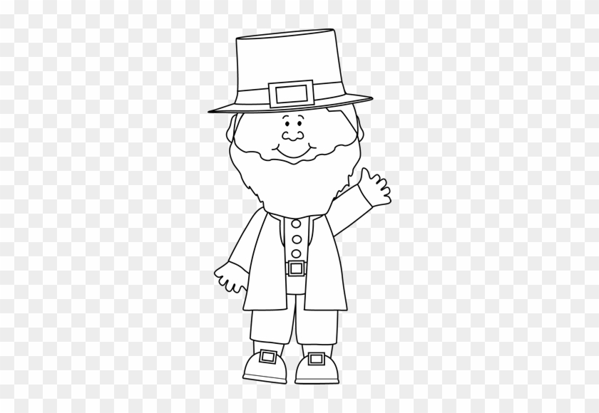 Black And White Leprechaun - Leprechaun Clipart Black And White #1084492