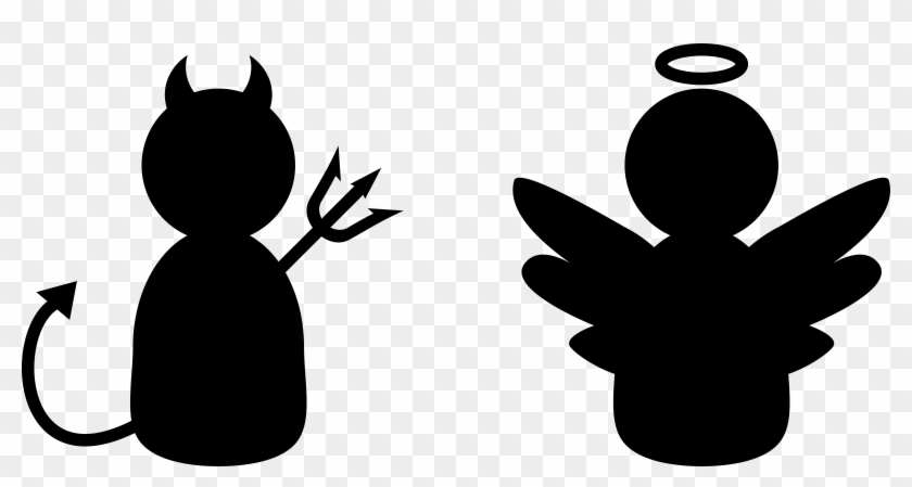 Angel And Devil Clipart - L'arte Di Vincere Scorrettamente #1084518