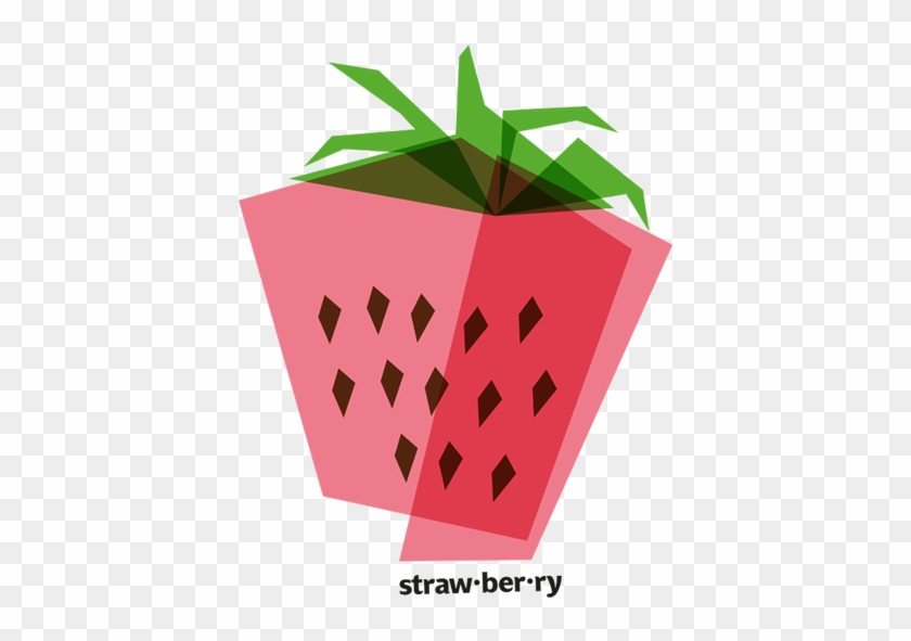Geometric Layers And Transparency - Strawberry #1084522