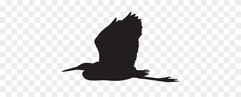 Herons & Egrets - Flying Bird Silhouette Vector #1084717