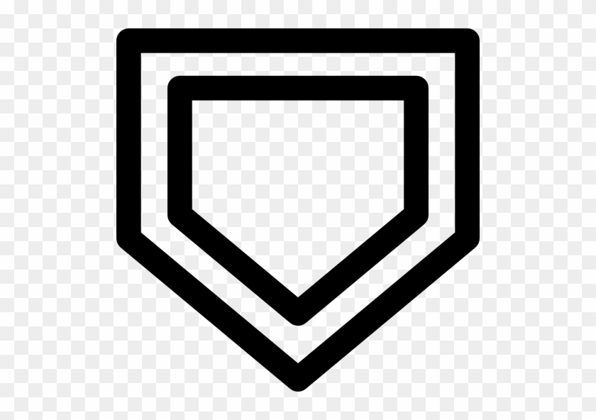 Home Plate Cliparts - Baseball Home Plate Png #1084730