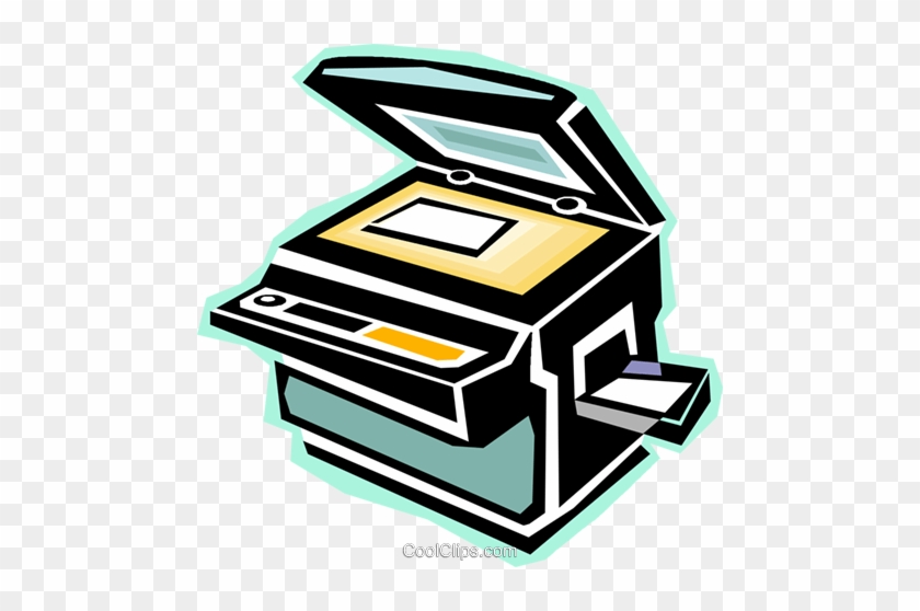 Photocopy Machine Royalty Free Vector Clip Art Illustration - Photocopy Machine Clip Art #1084757