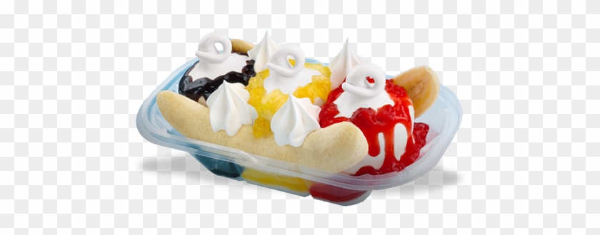 La Especialidad Clásica Presentando El Helado Con Los - Banana Split Dairy Queen Prices #1084787