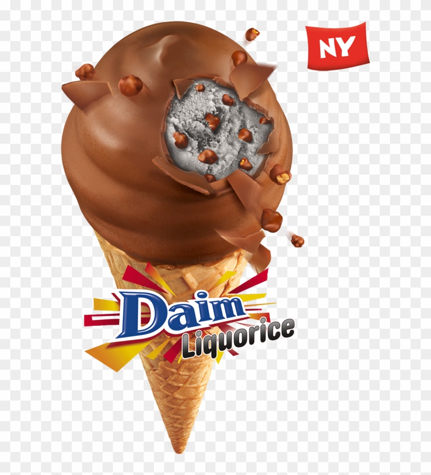 Swedish Liquorice Flavoured Ice Cream With Daim Candy - Daim Lakrits #1084950