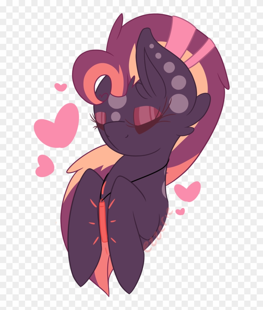 Ezzerie, Bat Pony, Bat Pony Oc, Digital Art, Eyes Closed, - Illustration #1085019