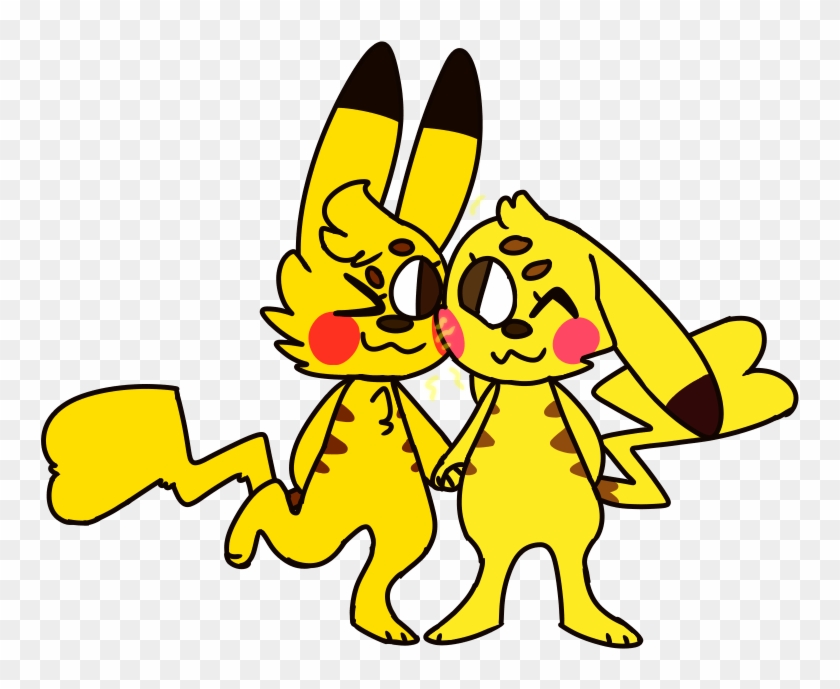 My Two Pikachu Characters, Watt And Circuit(right) - Cartoon #1085166