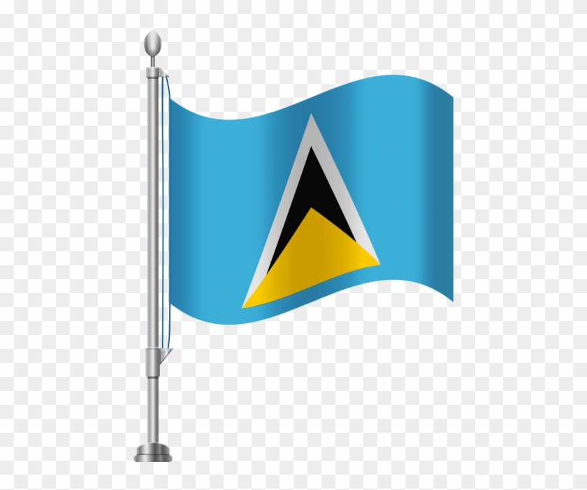 Free Png St Lucia Flag Png Images Transparent - St Lucia Flag Png #1085177