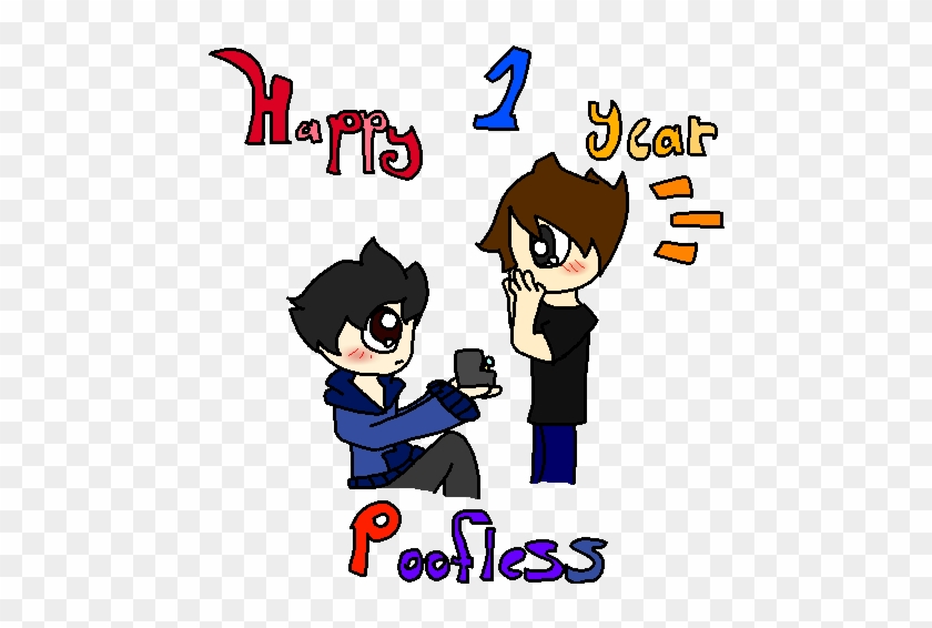 Poofless 1 Year By Woofdoggofhere - Cartoon #1085188