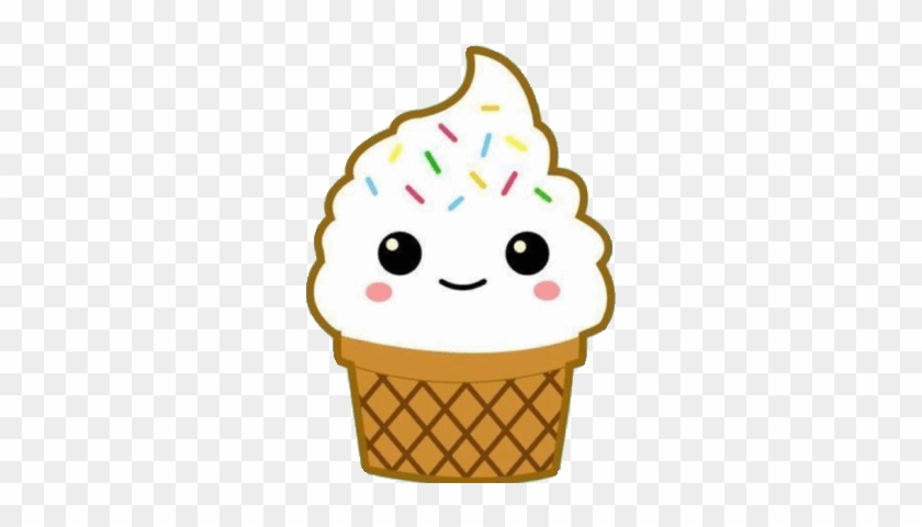 Ice Cream Chibi Sticker By Imoji For Ios & Android - Ice Cream Gif Transparent Background #1085196