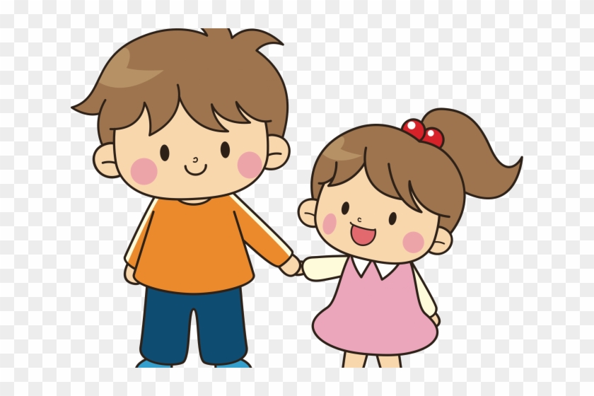 Cliparts Toddler Siblings - Brother And Sister Clip Art #1085267