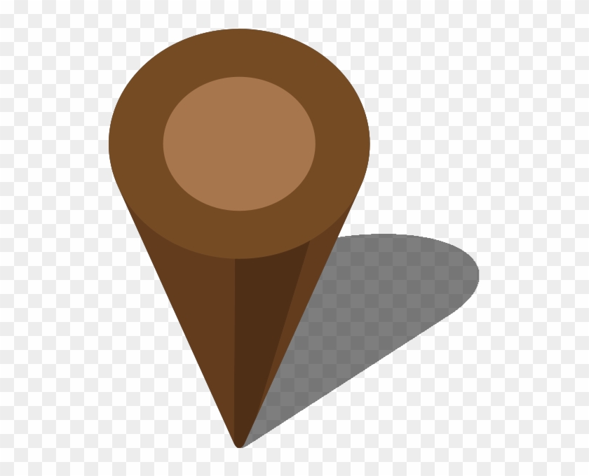 Location Map Pin Brown7 - Icon Location Png Brown #1085286