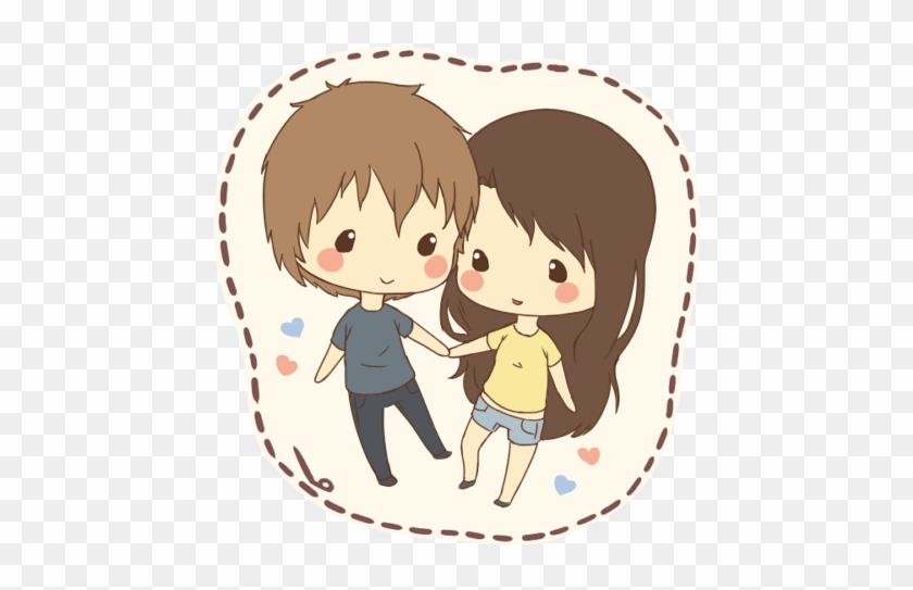 Chibi Drawing Love Anime - Chibi Couple #1085292