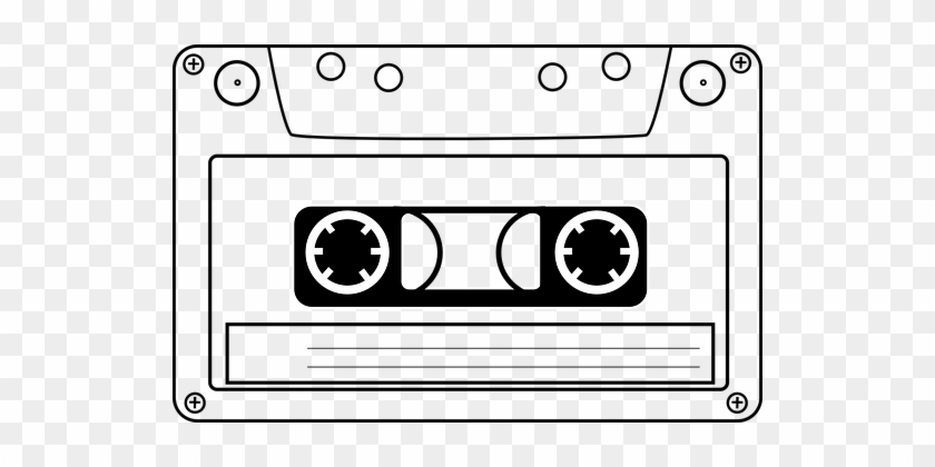 Magnetic, Tape, Compact Cassette - Cassette Tape Clip Art #1085299