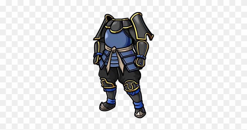 Gear-blue Samurai Armor Render - Unison League Samurai Armor #1085382